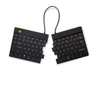 R-Go Tools Clavier ergonomique R-Go Split Break avec logiciel de pause, clavier ergonomique divisé, AZERTY (FR), bluetooth, noir