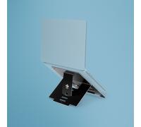 R-Go Tools Support pour ordinateur portable R-Go Riser, pliable, ergonomique et réglable, aluminium Hylite, noir