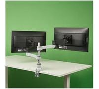 R-Go Tools Bras d'écran R-Go Zepher – réglable pour double moniteur, 100% circulaire, 8 kg, noir