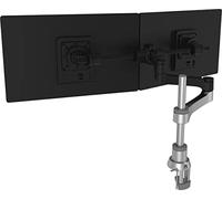 R-GO ZEPHER 4 MONITORARM +Smart Bar-Adjustable/Silver, Argent Mat