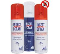 R - Insect Ecran Répulsif Peau Spécial Tropiques 2 Sprays 75ml + Spray Vêtements Spray 100ml