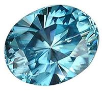 R.K 9.25 Ratti -8.78 Carat I Pierre précieuse zircon bleu I Diamant cubique naturel certifié bleu Aaa + Quality-B089S371MRNAMZ, Small, Gemme
