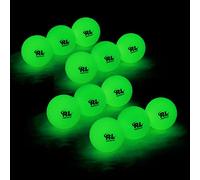 R&L Night Golf Balls Glow in The Dark - Best Hitting Tournament Fluorescent Golf Ball- Long Lasting Bright Luminous Balls Rechargeable with Any Flashlight - NO LED Inside (12 Pack)