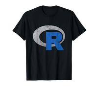 R Logo Programmation Vintage Data Science Statistiques T-Shirt