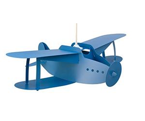 R&M Coudert Lampe de Plafond Suspension Chambre Enfant Avion Bleu