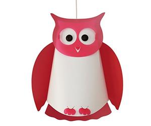 R&M Coudert Lampe de Plafond Suspension Chambre Enfant Hibou Fushia