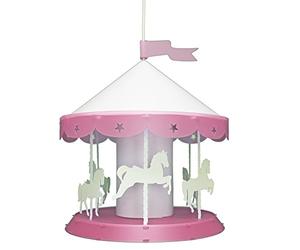R&M Coudert Lampe Suspension Chambre d'enfant Manège Rose