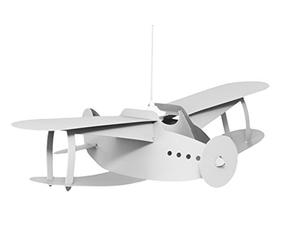R&M Coudert Lampe Suspension Chambre Enfant Avion Blanc