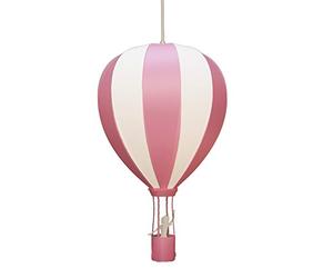 R&M Coudert Lampe Suspension Chambre Enfant Montgolfière Rose