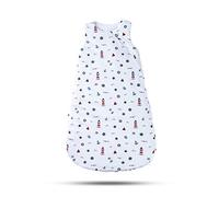 R&M ORIENT Gigoteuse pour bébé toutes saisons - Standard 100 Oeko-Tex - Confortable et respirante en 100 % coton bio - Fermeture éclair latérale à double sens - TOG 2,5 (phare, 90 cm, 12-18 mois)