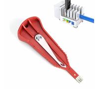 R&M Pince à Dénuder, Outil de Connexion Réseau Petit Et Facile à Manipuler, Accessoires de Sertissage de Module en Acier à Outil Burin pour les Opérations de Connexion Telles Que les Panneaux