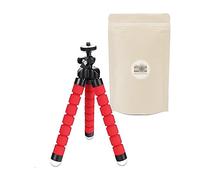 R Mini Trépied de Table Flexible Léger Petite Taille Universel pour Appareil Photo Compact Compatible Toutes Marques Canon Nikon Sony Fuji Pentax Panasonic. - Rouge - ADAPTOUT Marque FRANÇAISE