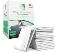 R MOVE 30 traverses de lit 60 x 90 cm pour Enfants et Personnes âgées, traverses lit pour Personnes âgées jetables, traverses lit bébé à Langer, traverses lit jetables Blanches (60 x 90 cm Lot de 30)