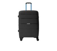 R Roncato Chariot aviateur en polypropylène, noir/bleu, L, Valise rigide, fabriquée en polypropylène, extensible, 4 roues pivotantes
