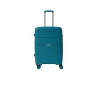 R RONCATO Chariot aviateur en polypropylène, Sarcelle, M, Valise rigide, fabriquée en polypropylène, extensible, 4 roues pivotantes