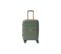 R Roncato Chariot aviateur en polypropylène, Vert/orange, S, Valise rigide, fabriquée en polypropylène, extensible, 4 roues pivotantes