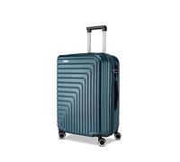 R Roncato Trolley FIBRA, extensible, Sarcelle, L, Valise rigide, extensible, roues pivotantes
