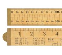 R.S.T. - Règle en bois 4 plis 1m / 39in (emballage blister)