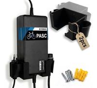 R-Satz Shop Lot de 2 supports muraux pour chargeur de vélo électrique - Compatible avec Bosch 2A 4A 6A Compact, Standard & Fast Charger, FIT & Yamaha PASC - Support mural avec vis et chevilles