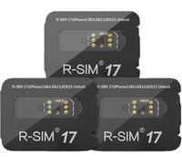 R-sim17 universel cartes de déverrouillage autocollant spécial déverrouillage pour Ios15 5g réseau Laissez verrouiller Ne pas devenir compatible Iphone13 noir