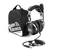 R SPIDER WIRELESS ANR Casque d'aviation avec Bluetooth, réduction active du bruit, double prise GA, joints d'oreille confortables, avec sac pour casque