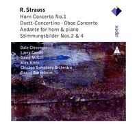 R. Strauss : Concerto pour cor n° 1, Concerto pour hautbois - Andante pour cor et piano...