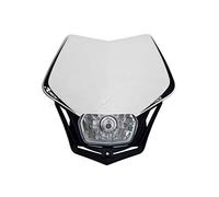 R-tech Masque porte-phare universel V-Face Full LED Blanc-Noir