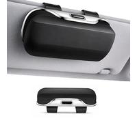 R-timer 1 Pièce Étui à Lunettes de Voiture pour MG Marvel R 2021 2022 2023, Support de Rangement Magnétique en Cuir ABS Robuste Organisateur de Visière Noir