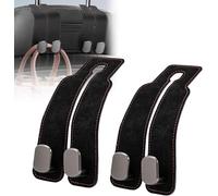 R-timer 2 Pièces Crochets pour Dossier de Siège de Voiture pour Jeep Grand Cherokee 2022-2024 2025, Crochet de Rangement de Voiture en Cuir, Crochets Siège Voiture Double pour Arrière