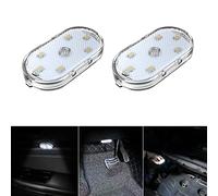 R-timer 2 Pieces Éclairage Intérieur LED pour Chevrolet Corvette C8 Stingray 2021-2023 2024 2025 2026, Lumière Tactile Voiture Plafonnier sans Fil avec Lampe Ambiance Rechargeable USB
