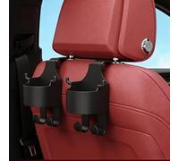 R-timer 2 Pièces Support Gobelet Voiture pour Ford Eco Sport 2014-2024, Crochet de Siège Appuie-tête Organisateur Dossier Rangement Intérieur Noir ABS