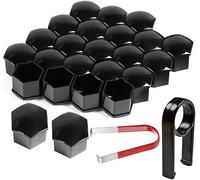 R-timer 24Pièces Capuchon d'écrou de Roue 17mm Capuchons d'écrou de Boulon de Roue pour Opel Insignia Sport Tourer 2015 2016 2017, Cache-écrous de Pneu hexagonaux