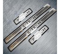 R-timer 4 Pièce Protection Seuil de Porte de Voiture pour Renault 5 R5 E-Tech, Voiture Acier Inoxydable Plinthes de Seuil de Porte, Plinthes Autocollant