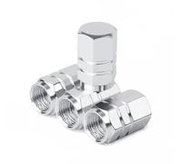 R-timer 4 Pieces Bouchon Valve Pneu Voiture pour Ford Mustang Ⅴ Coupe/Cabrio 2004 2005 2006 2007 2008-2013 2014, Bouchons Anti-poussière de Pneu de Voiture Couvre-Valve Protection Accessoire,Silver