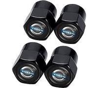 R-timer 4 Pièces Bouchon Valve Pneu Voiture pour Volvo C30 C40 EX30 S60 V40 V60 V60 Cross Country V70 V90 XC40 XC60 XC90, Aluminium Bouchons de Tige de Valve Capuchons Anti-poussière avec Joint