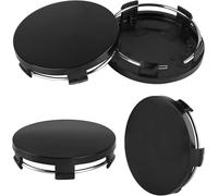 R-timer 4 pièces Cache Moyeux pour Smart 453 Fortwo Forfour, Cache Moyeu ABS Cache de Roue Centrale ABS Accessoires de Voiture