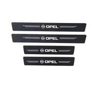 R-timer 4 Pièces Protection Seuil de Porte de Voiture pour Opel Adam Antara Astra J K L Combo Corsa D E F Crossland X, Bandes de Protection de Seuil de Porte en Fibre de Carbone