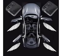 R-timer 4Pièces Projecteur de Porte pour Peugeot 208 2008/ e-208 e-2008 2020-2024 2025, Éclairage de Bienvenue Puissant Projecteur Ailes d'ange pour Équipement Intérieur de Voiture
