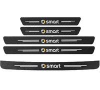 R-timer 5 Pièces Protection Seuil de Porte de Voiture pour Smart ForTwo 451 ForFour Roadstar, Auto Plaques Plinthes Couverture Pédale Protection Threshold Barre