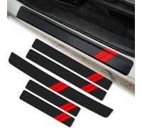 R-timer 5 Pièces Seuils De Porte Voiture pour Polestar 2 2025 2026 | Anti Rayures Imperméable Durable Facile À Nettoyer Texture Fibre De Carbone Forte Adhérence Résistant À Usure Antidérapant