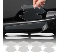 R-timer 8 Pièces Film Poignee de Porte pour Citroen C1 C3 C4 Cactus C-Zero | Protecteur De Griffure Protection De Peinture Autocollant Bol De Poignee Bouclier Housse Enveloppe Patin Film De Protection