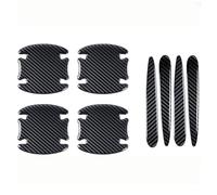 R-timer 8 Pièces Protection Portière Voiture pour Opel Agila/Antara/Ampera/Astra/Corsa/Crossland/Insignia, Fibre de Carbone Anti Rayures Autocollant Poignée Auto Accessoires Extérieur