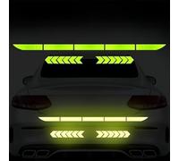 R-timer Autocollants Réfléchissants Coffre de Voiture pour Citroen C4 Berline 2015-2020, Nuit Réfléchissant Sécurité Décoration,Avertissement et Haute, Étanche,Green