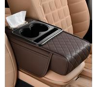 R-timer Coussin Accoudoir Voiture pour Jeep Avenger 2023 2024 2025, Support Coude Conducteur avec Boîte Rangement Console Centrale Accessoires Intérieurs, Coffee