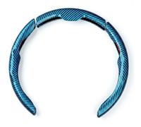 R-timer Couvre-Volant pour Citroen C3 C4 C5 Elysee, Design Segmenté Antidérapant, Style Carbone Sportif, Protection de Volant sans Couture,Blue