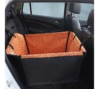 R-timer Housse de Siège de Voiture pour Chien pour Fiat Fiorino Qubo 2008-2016, Imperméable Animaux Hamac/Couverture/Housse de Protection Sièges Arrière,Orange