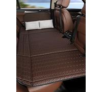 R-timer Matelas Arrière De Voiture pour Hyundai i10 2019-2024, Pliable Lit Voyage Auto Cuir Confortable Charge 200kg Gain De Place Camping,B Coffee