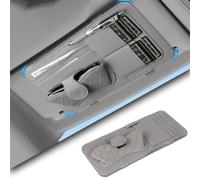 R-timer Organisateur de Pare-Soleil de Voiture pour Mitsubishi Eclipse Cross 2026 2027, Pochette de Rangement en Cuir PU Porte-Cartes Étui à Lunettes Accessoires Intérieurs