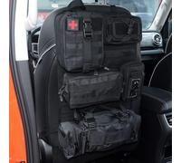 R-timer Organisateur Tactique Siège Auto pour Ford Ranger Raptor 2013-2022 2023, Housse de Dossier Système Molle avec Pochettes Détachables Sac Militaire