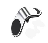 R-timer Support Porte Téléphone Voiture pour Mercedes Vito Viano W639 empattement Court 2003-2014, Magnétique Pince Porte Smartphone Auto Aimant Grille Aération Socle Type L,Silver